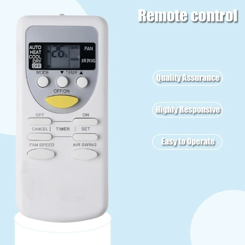 Replacement Remote Control for Panasonic A75C2665 AC Air Conditioner Compatible with Models A75C2663 A75C2664 A75C2665