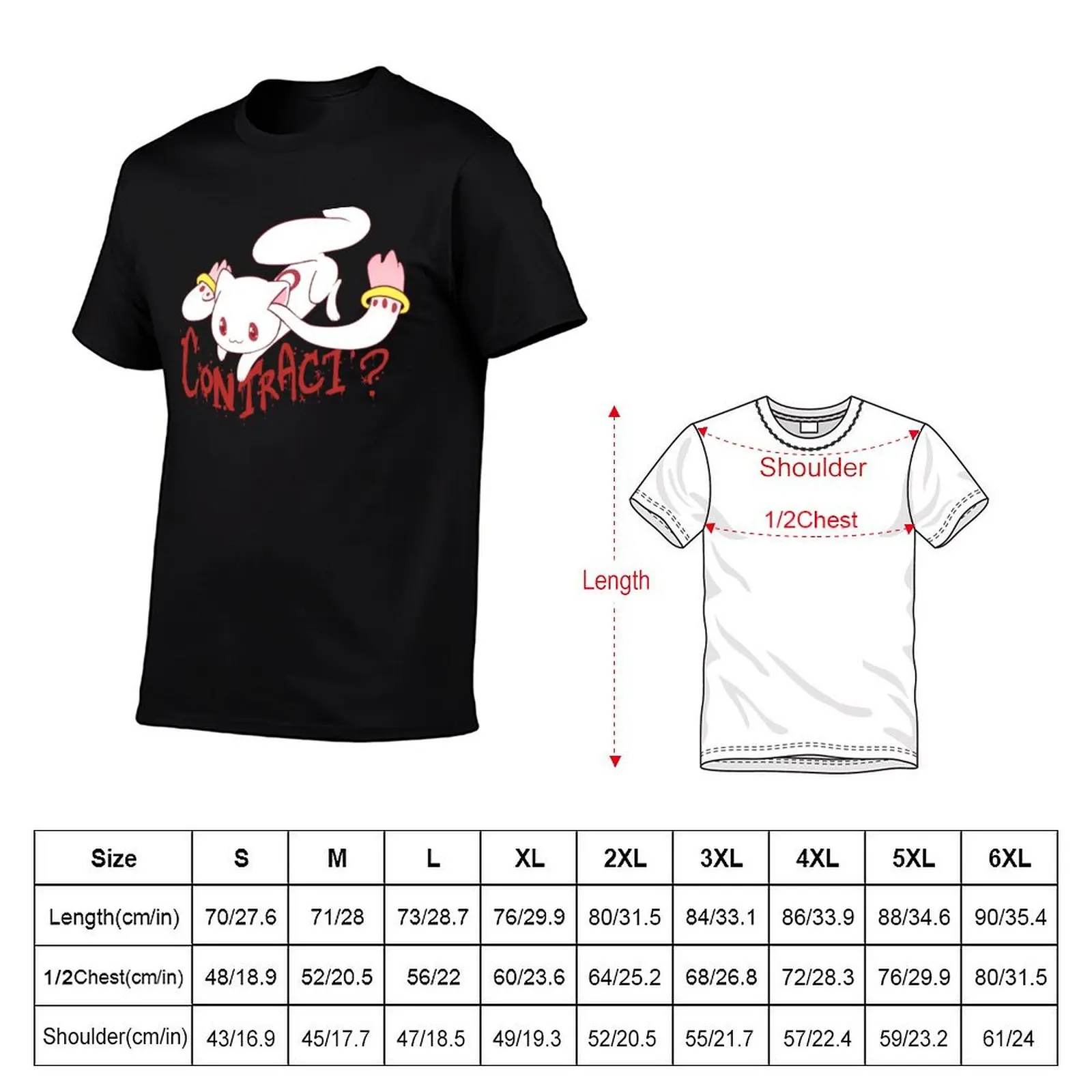 Puella Magi Madoka Magica QB T-Shirt Short sleeve tee basketball graphic tees tshirts for men