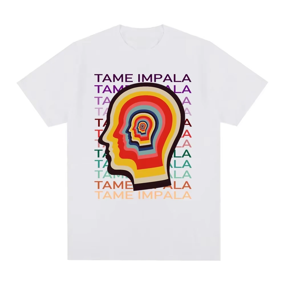 2026 Tame Impala LOGO Fashion T Shirts New High Quality Album T Shirts Gothic Sleeve Crew Neck Summer T-Shirt
