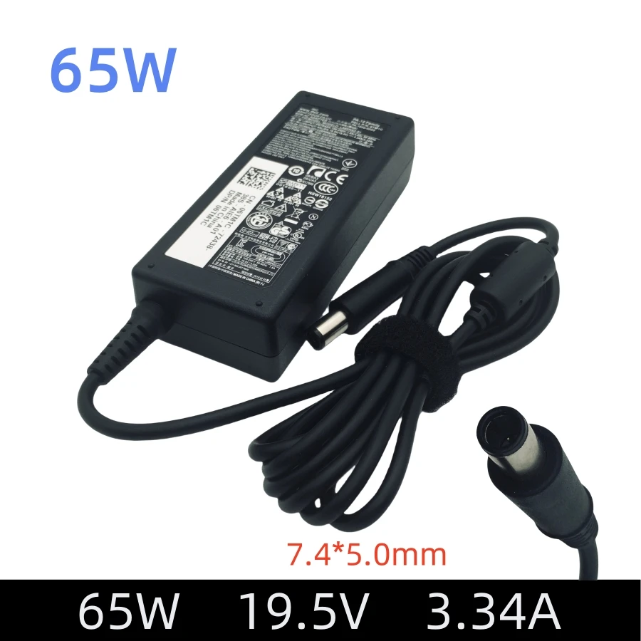 Carregador de laptop 19.5V 3.34A 65W para Dell Inspiron M5030 M5110 N4010 N4020 N4030 N5010 N5110 N5040 N5050 Inspiron 15 1564 3537 753