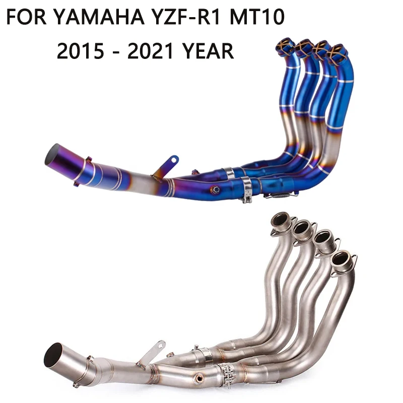 Slip On 60MM Front Tube Link Pipe For YAMAHA R1 High - Efficiency full System Motorcycle Exhaust System Escape Connect Original