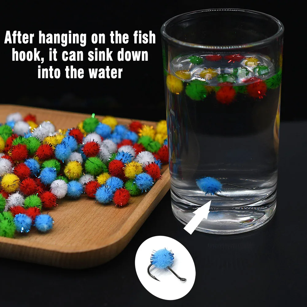 100 قطعة مختلط اللون Glo-Bug البيض 10 مللي متر بيض الأسماك بيضاء الصيد إغراء المواد سمك السلمون المرقط يطير حورية ربط أفخم الكرة يطير ربط لوازم #2