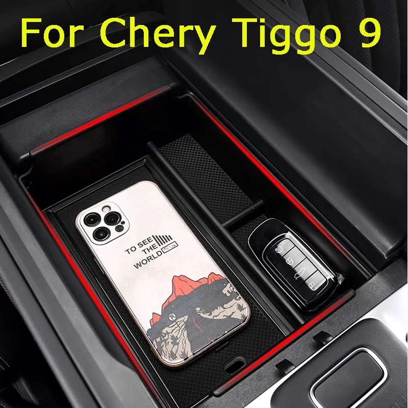 For Chery Tiggo 9 Jaecoo 8 J8 2024 Car Styling Center Console Organizer Storage Interior Armrest Storage Box Accessories For LHD