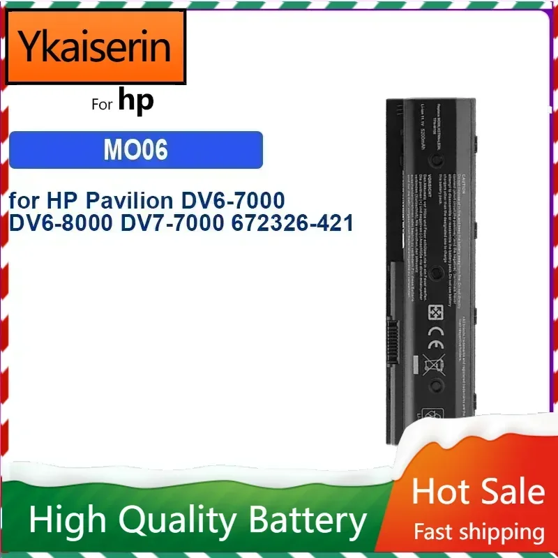 11.1V 62WH Laptop Battery MO06 HSTNN-LB3N for HP Pavilion DV4-5000 DV6-7002TX 5006TX DV7-7000 Batteries 671567-421 + Track NO