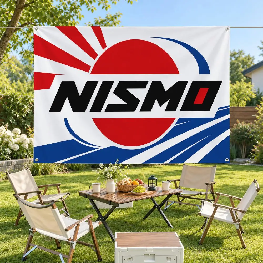 Racing Team NISMO Racing Flags Minimalist Fabric Banner Flags Garden Shop Bedroom Festival Birthday Wall Decor