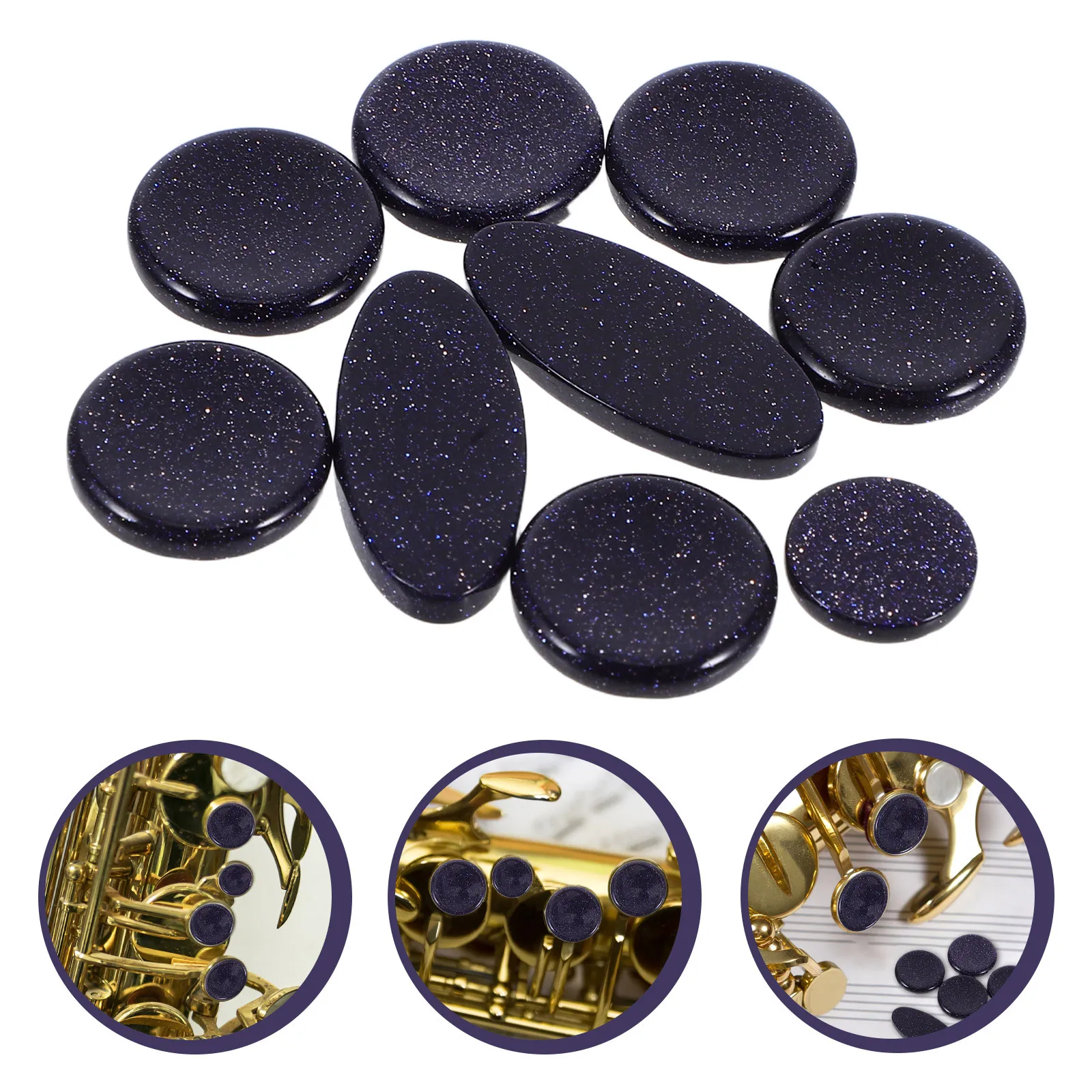 

9 Pcs/set Sax Button Buttons New Accessory Accessories Push Key Alto Saxophone Part Mute
