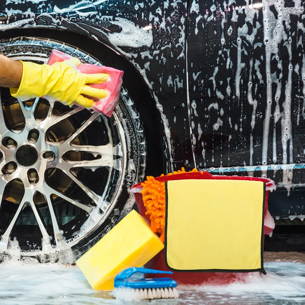 

2Pcs Bike Cleaning Cloth Towel Reusable Fine Fiber Material Drying Wipe for Motorcycle Car Multi-Function Surface Care Accessory