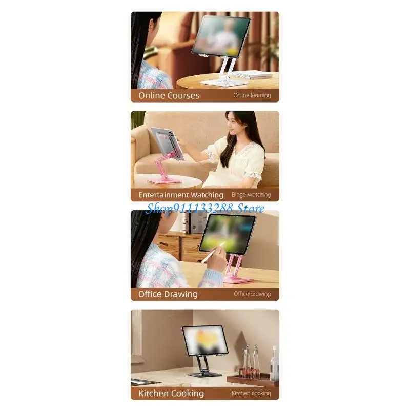 G88D Travel Friendly Portable Foldable Stand Holder For Smartphone Tablets Desk