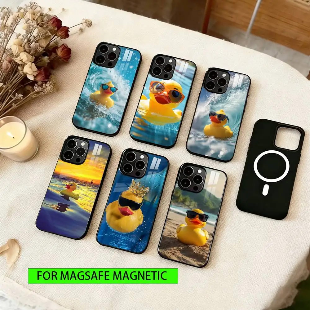 

Duckling Phone Case For iPhone17,16,15,14,13,12,11 Plus,Pro Magnetic with Magsafe Wireless Charging