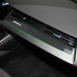 Car Accessories Carbon Fiber Pattern Central Dashboard Co-pilot Panel Strips Cover Sticker Trim LHD For Audi A3 8Y 2015 - 2021