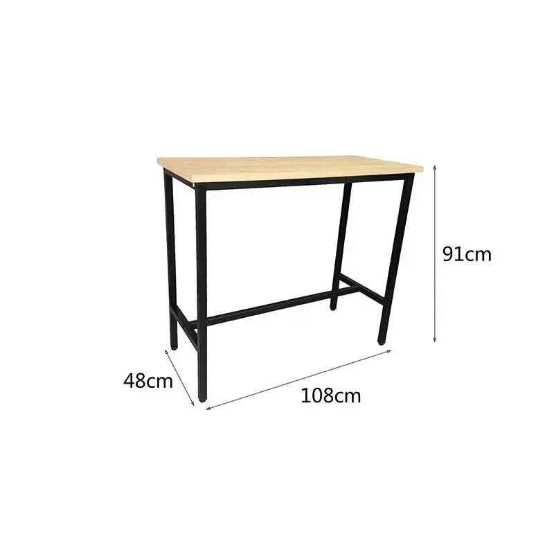 الحديثة بسيطة الحديد خشبية أعلى بار مطعم حانة حزب طاولة متعددة الوظائف-XZ-22116-2