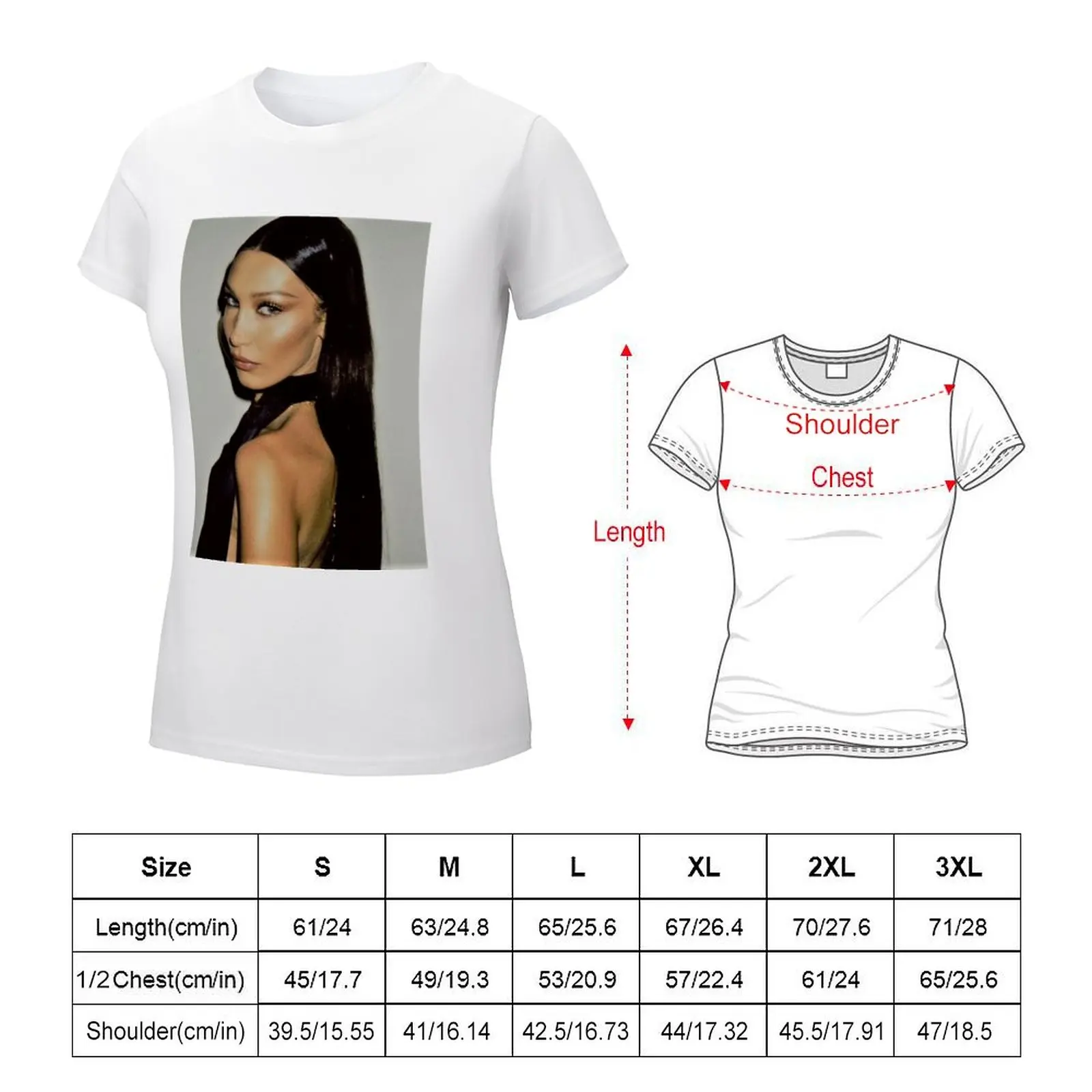 Bella T-shirt summer clothes oversized graphics tops for Women