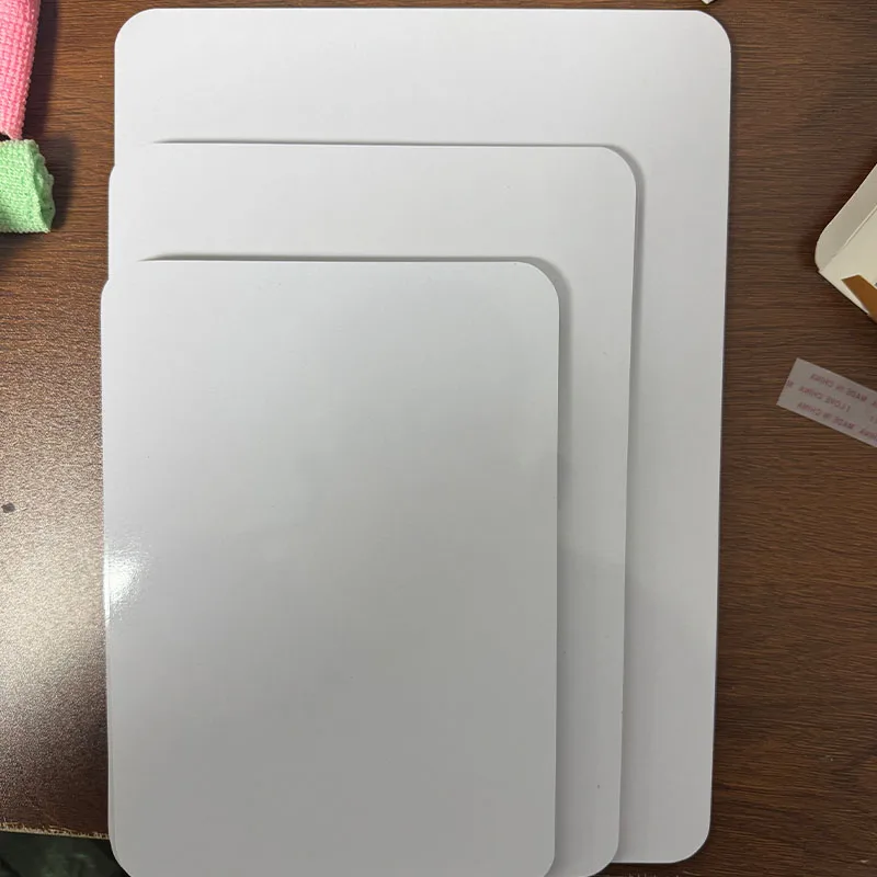 3 Pcs Kids Portable Double-Sided Whiteboard A5/B5/A4 Frameless Non-Magnetic Erasable Drawing Writing Board for Home School