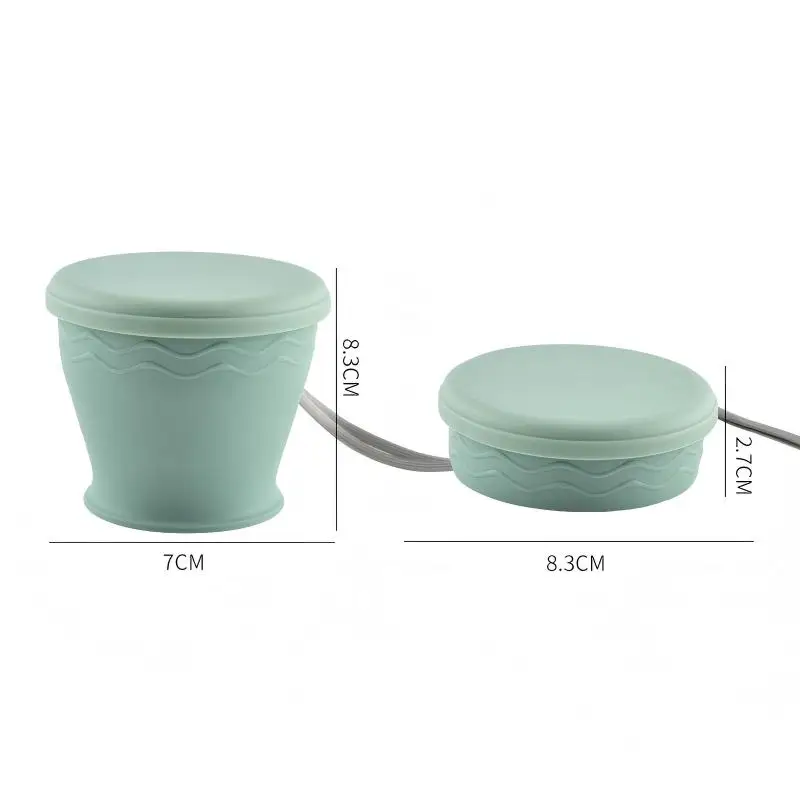 Portable Silicone Folding Cup for Outdoor Travel, Food-Grade Folding Water Cup, High Temperature Resistant, Retractable Compression Cup