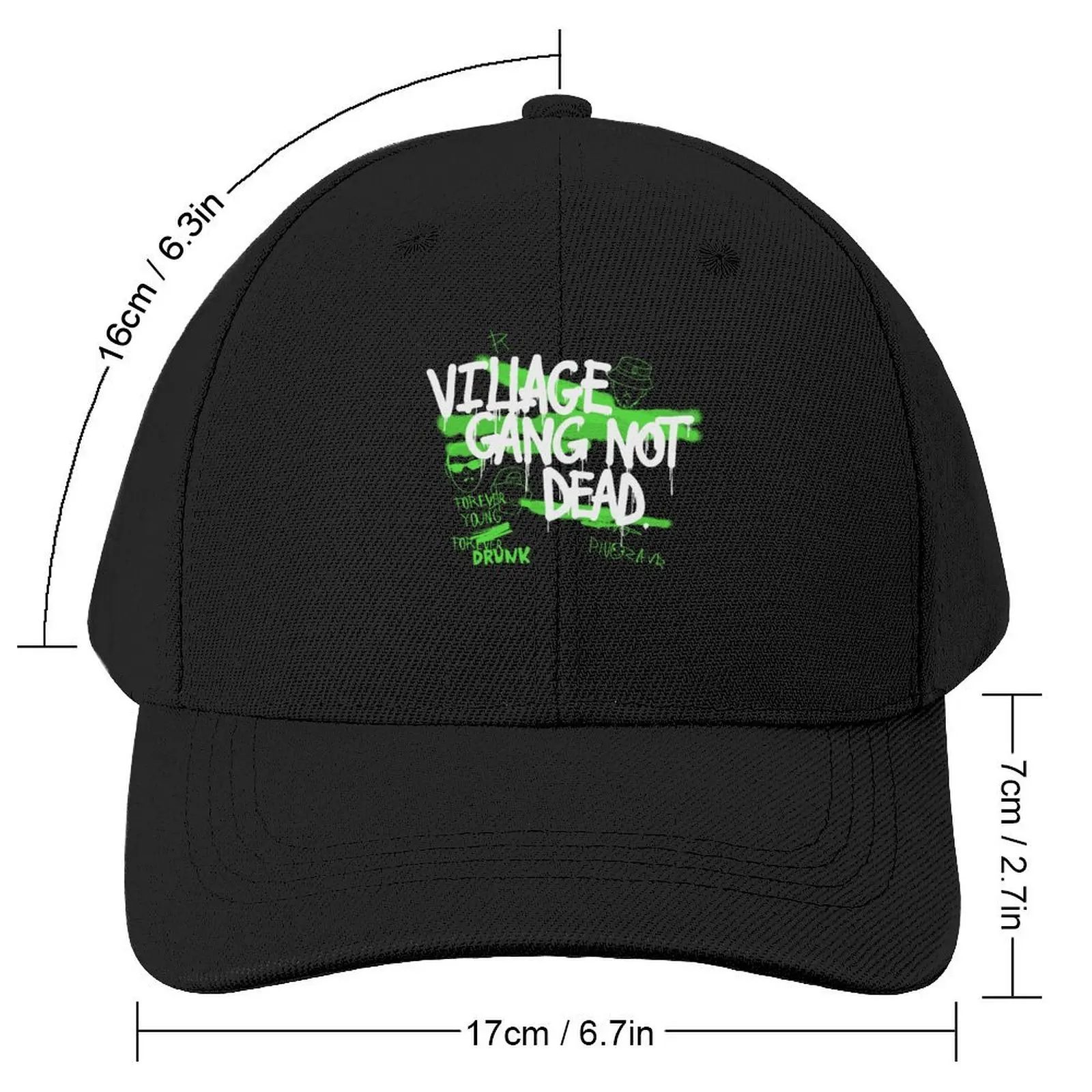 Village Gang (for dark T-shirt) Baseball Cap Golf Cap foam party Hat Ball Cap Mens Women's