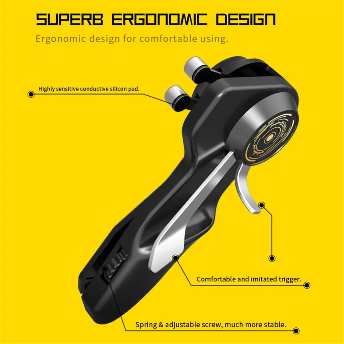 update. 6 Fingers Tablet Gaming Button Triggers Gamepad for Mobile Controller L1R1 Fire Aim Joystick Sensitive Touchpad