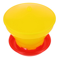 6L Large Capacity Chicken Feeder Durable Poultry Food Container Reusable PP Smooth Surface Easy Clean Farm Chick Feed Pet