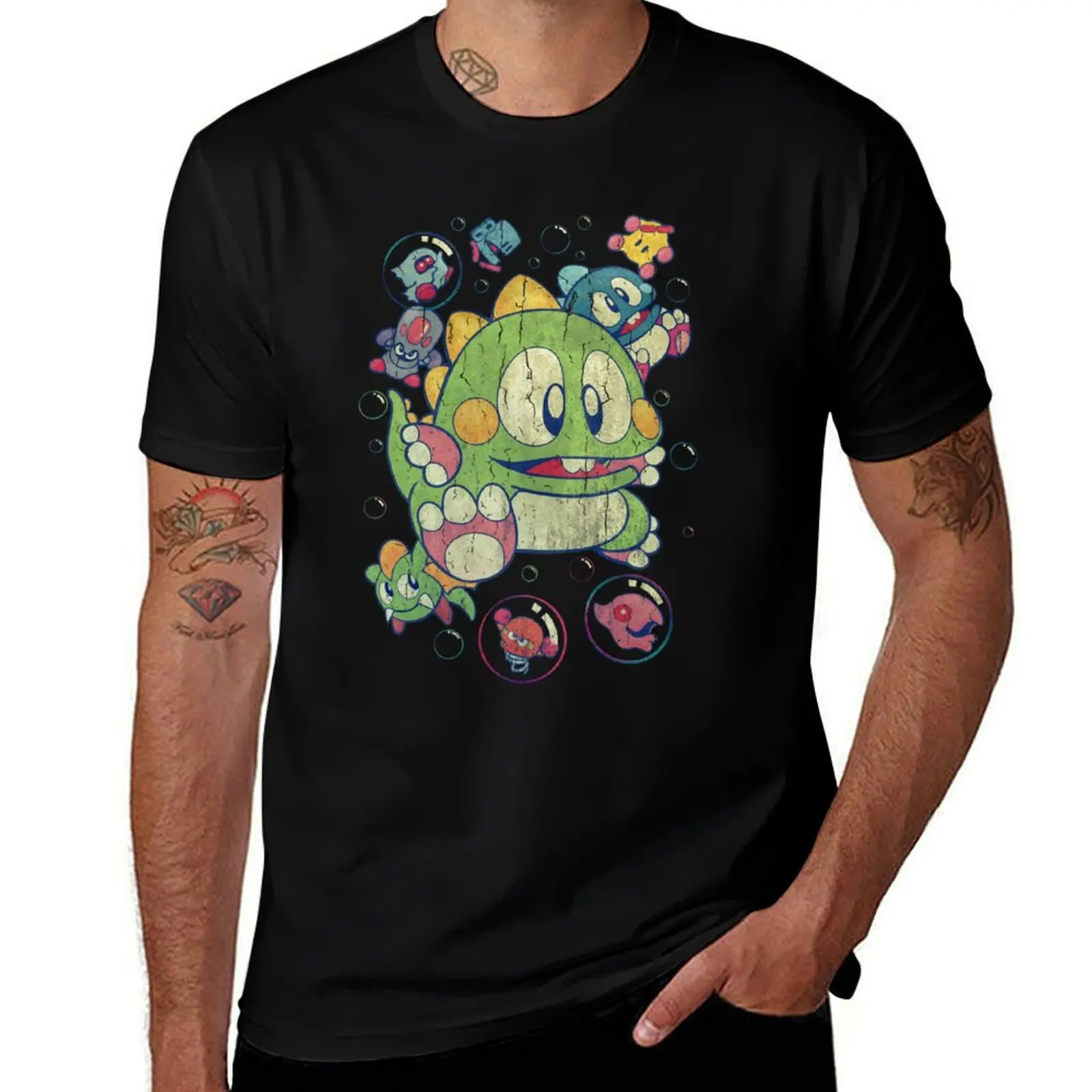 

Bubble Bobble Vintage Action T-Shirt t shirts cotton 100% t shirts for man cotton t shirts designer T-Shirt