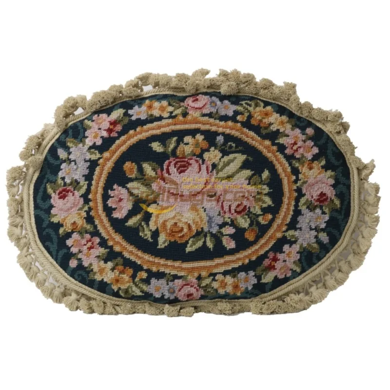 

Customized velvet pillow: Handcrafted Needlepoint Cushion for Luxury Interiors