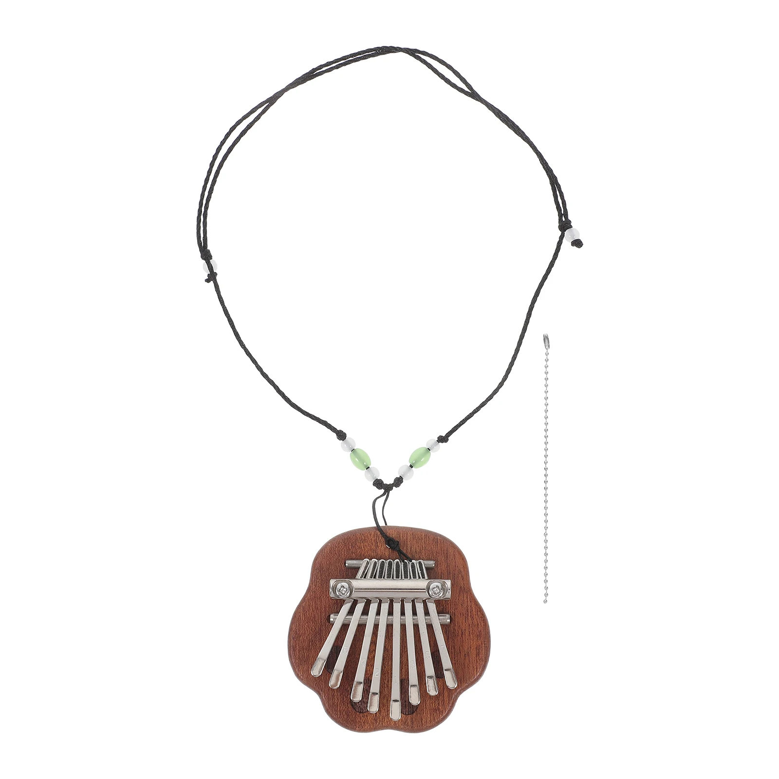 

Pentagram Finger Piano Thumb Kalimba Stainless Steel Brown Portable Music Instrument Beginner Kids Home Decor