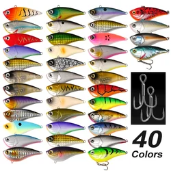 wondersee 40 Colors 70mm 15g Flutter Vibration VIB 3D Long Casting Sinking Wobbler Fishing Lure Hard Bait Crank Pike Wholesale
