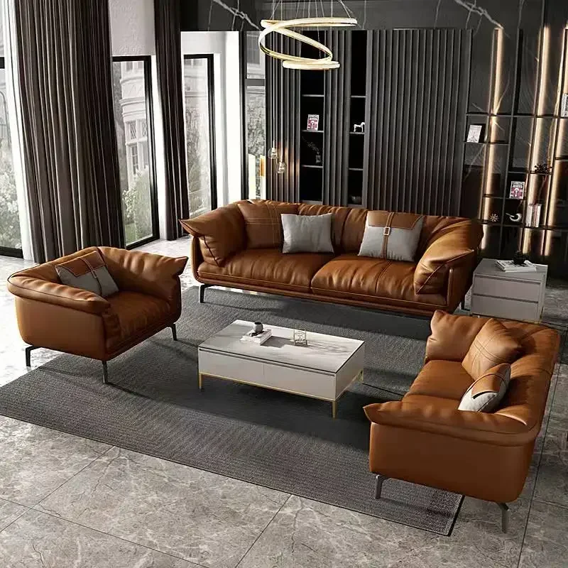 

Modern Couches Genuine Leather Cheap Sofas Living Room Sofa Set Furniture