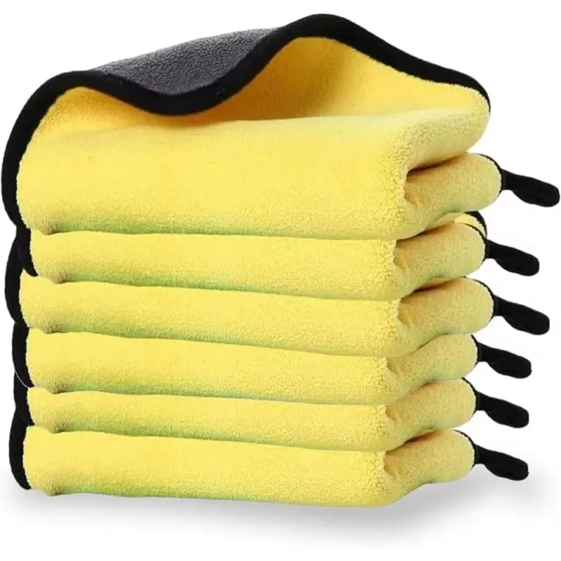1/3/5/10Pcs Car Wash Microfiber Towel 30x60CM Car Cleaning Drying Cloth Hemming Car Care Cloth Detailing Car Wash Towel