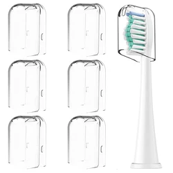 6 Pcs Reusable Toothbrush Head Covers Compatible with Philips Sonicare Electric Toothbrush Heads for Storage in Home and Travel