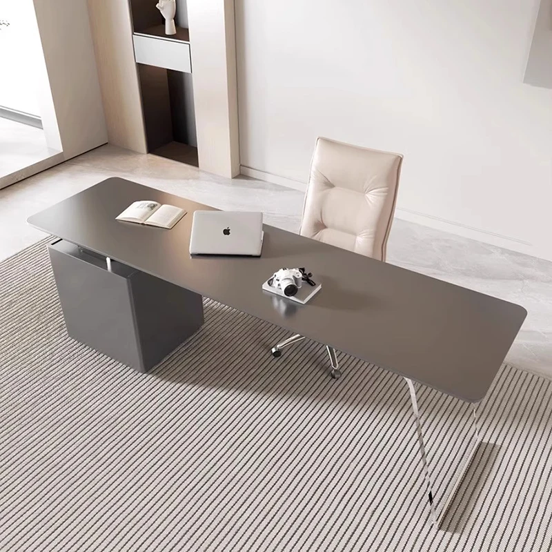 Minimalist Standing Office Desk Modern Long Design European Office Desk Display Aesthetic Computer Escrivaninha Trendy Furniture