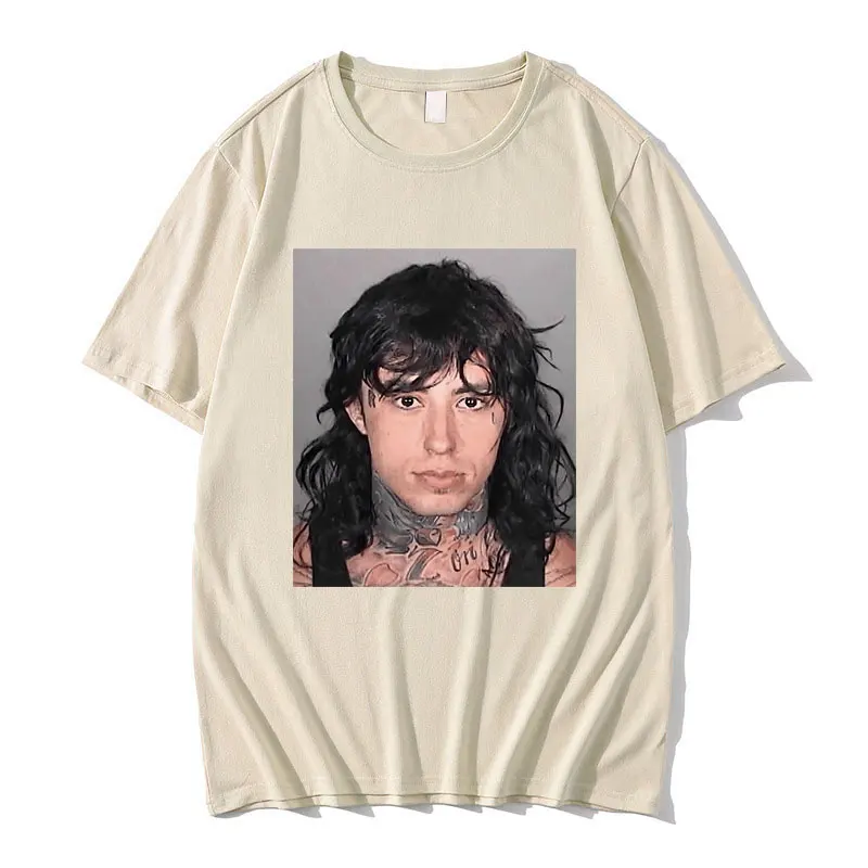 Ronnie Radke-Camiseta de Mugshot para hombre y mujer, ropa informal de calle de moda, de algodón, de manga corta, Unisex, Vintage, de gran tamaño