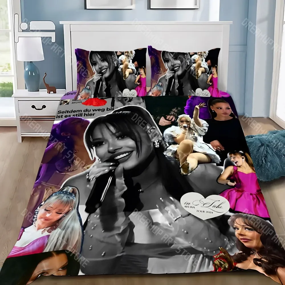 2026 Singer Pop Duvet Cover Pillowcase Bedding Set Adult Boy A-Ayliva Girl Bedroom Decoration Children Gift Single Double Large