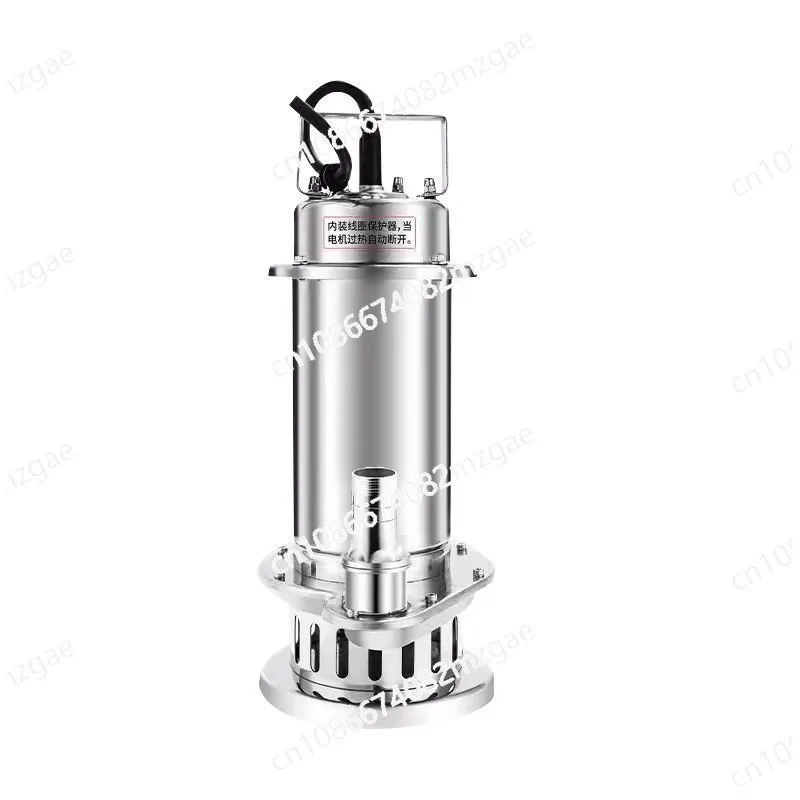 304 stainless steel submersible pump 220V pump high lift corrosion resistance chemical sewage pump agricultural irrigation