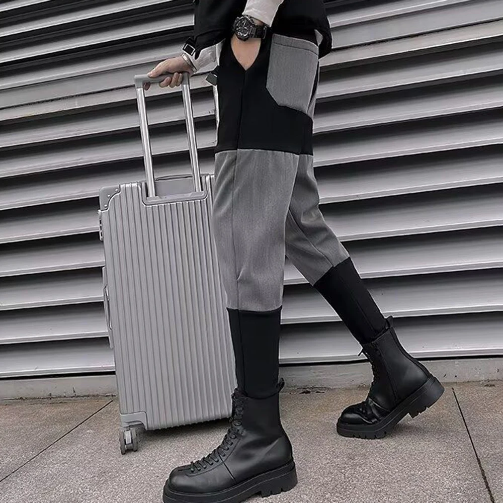 Mens Y2k Casual Pants Spring And Autumn Loose Straight Trousers Trendy Men'S Leggings Pants Plus Velvet Thick Trendy Mens Pants