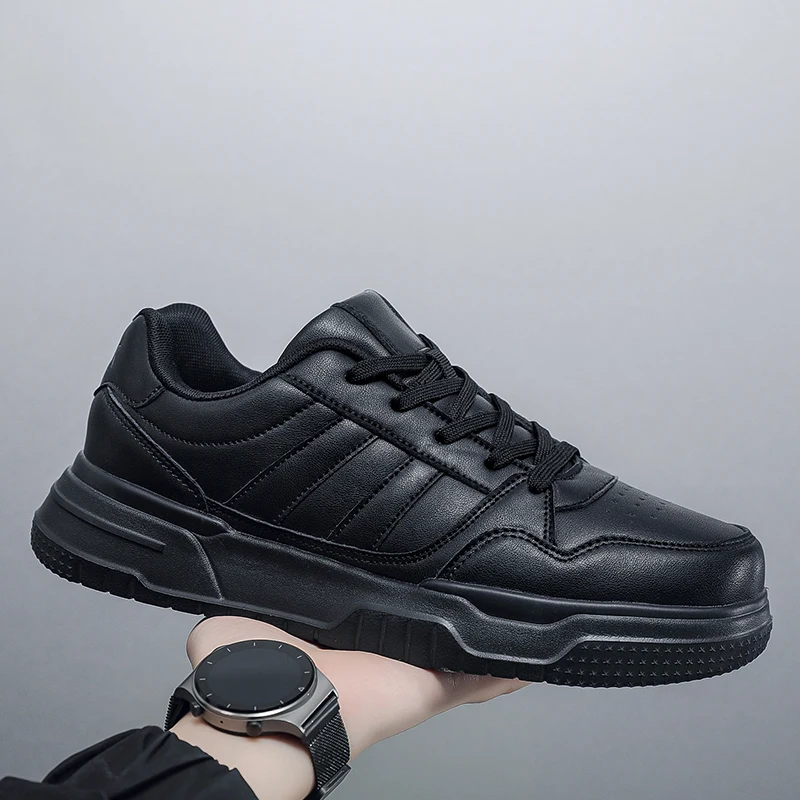 

Sports and leisure shoes, men's shoes, marathon oversized air cushioned shoes, fly woven all season rubber, wear-resistant, anti