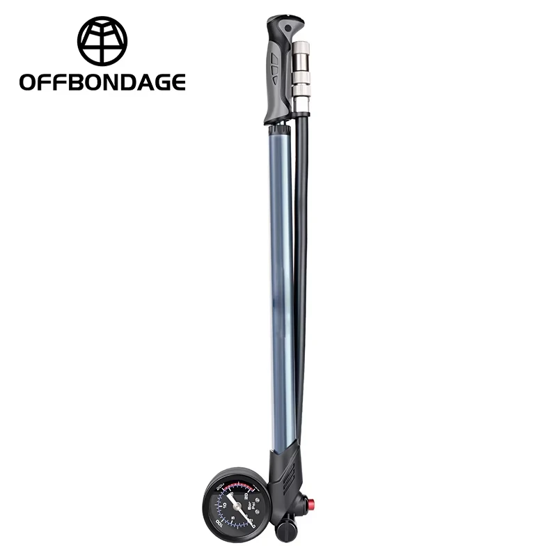 Bomba de Bicicleta OFFBONDAGE 300PSI con Manómetro, Inflador de Aire Manual para Bicicleta de Aleación de Aluminio CNC, Válvula Schrader Presta AV FV para Ciclismo