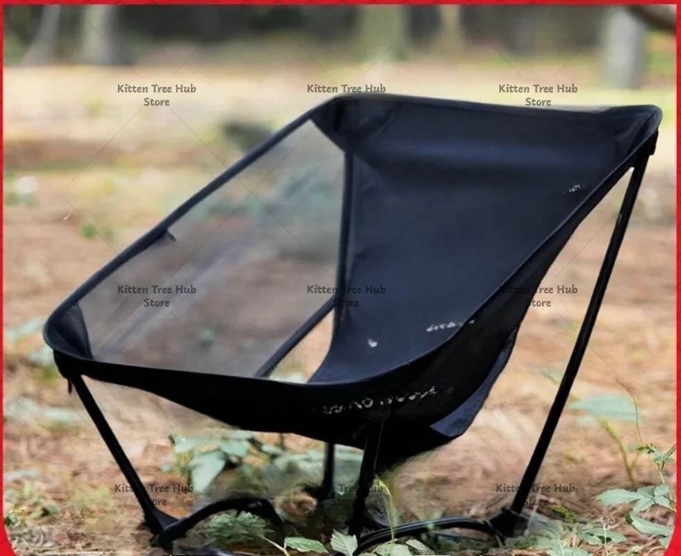 

Hiking Camping Mesh Ground Chair Four-legged Chair Ultra Light Outdoor Lightweight Folding Legless Chair
