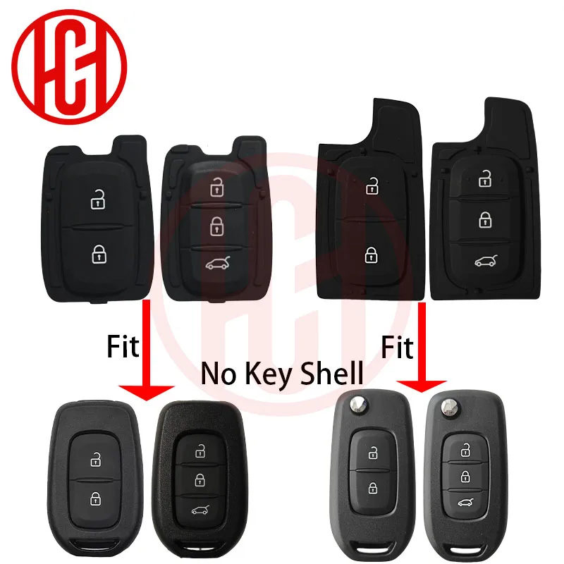 1/10pcs/lot 2/3 Buttons Smart Remote Car Key Shell Case For Renault Megane III Dacia Duster Kadjar Captur Symbol