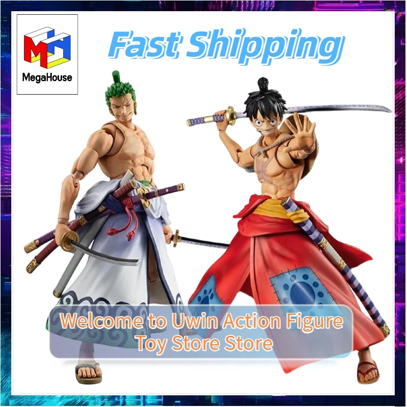 

[Fast Shipping] Megahouse MH VAH ONE PIECE Luffy Taro, Luffy, Zoro Taro, Zoro, Kazinokuni 1/9 Movable Figure Model Toys