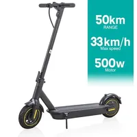 EMOKO HT-T4 MAX 36V 15AH Electric Scooter 500W 33KM/H Foldable Electric Kick Scooter 10 Inch APP Smart Escooter for Adults