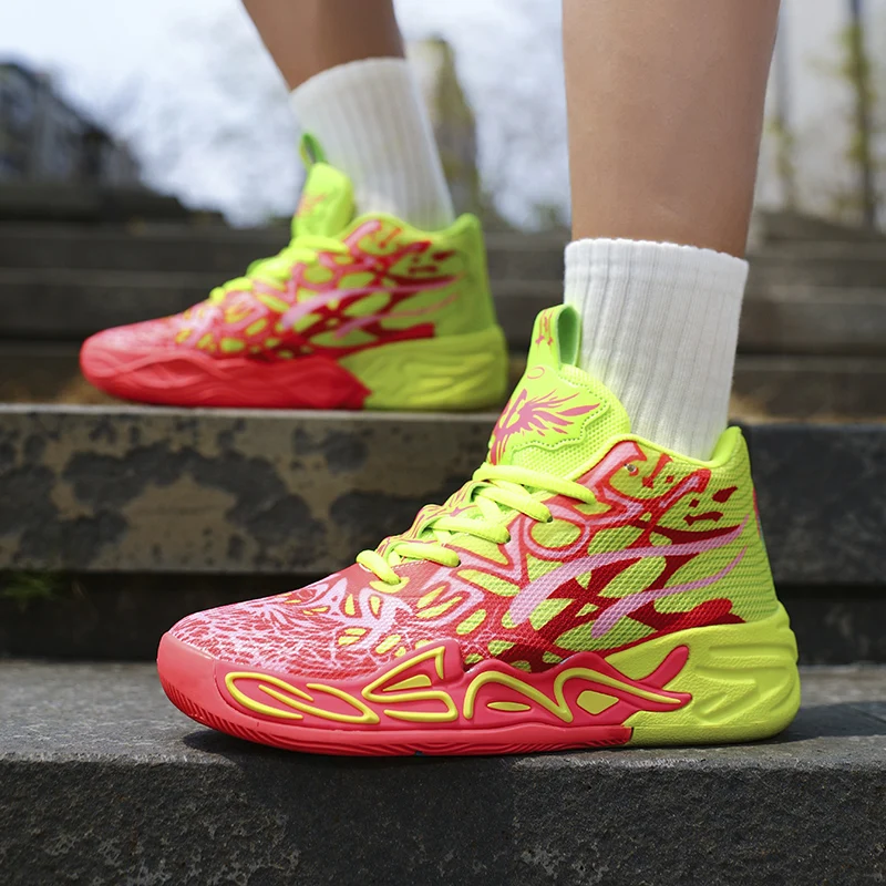New Men Basketball Shoes Outdoor Running Trainer Match Breathable Athletic Light Sports Shoes Unisex Women High Quality Sneakers view 6