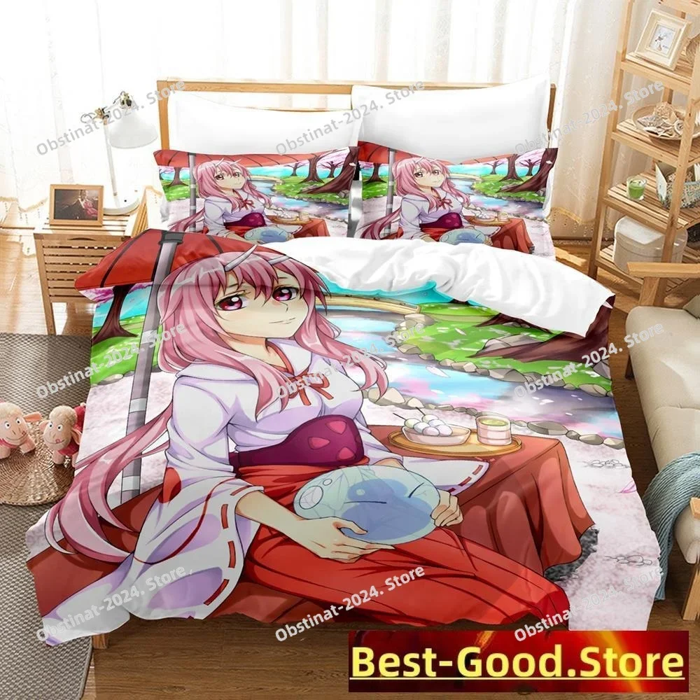 2023 Rimuru Tempest Bedding Set Duvet Cover Full Queen King Size Pillowcase Bed Printed Bed Set Aldult Kid Bedroom Single Twin