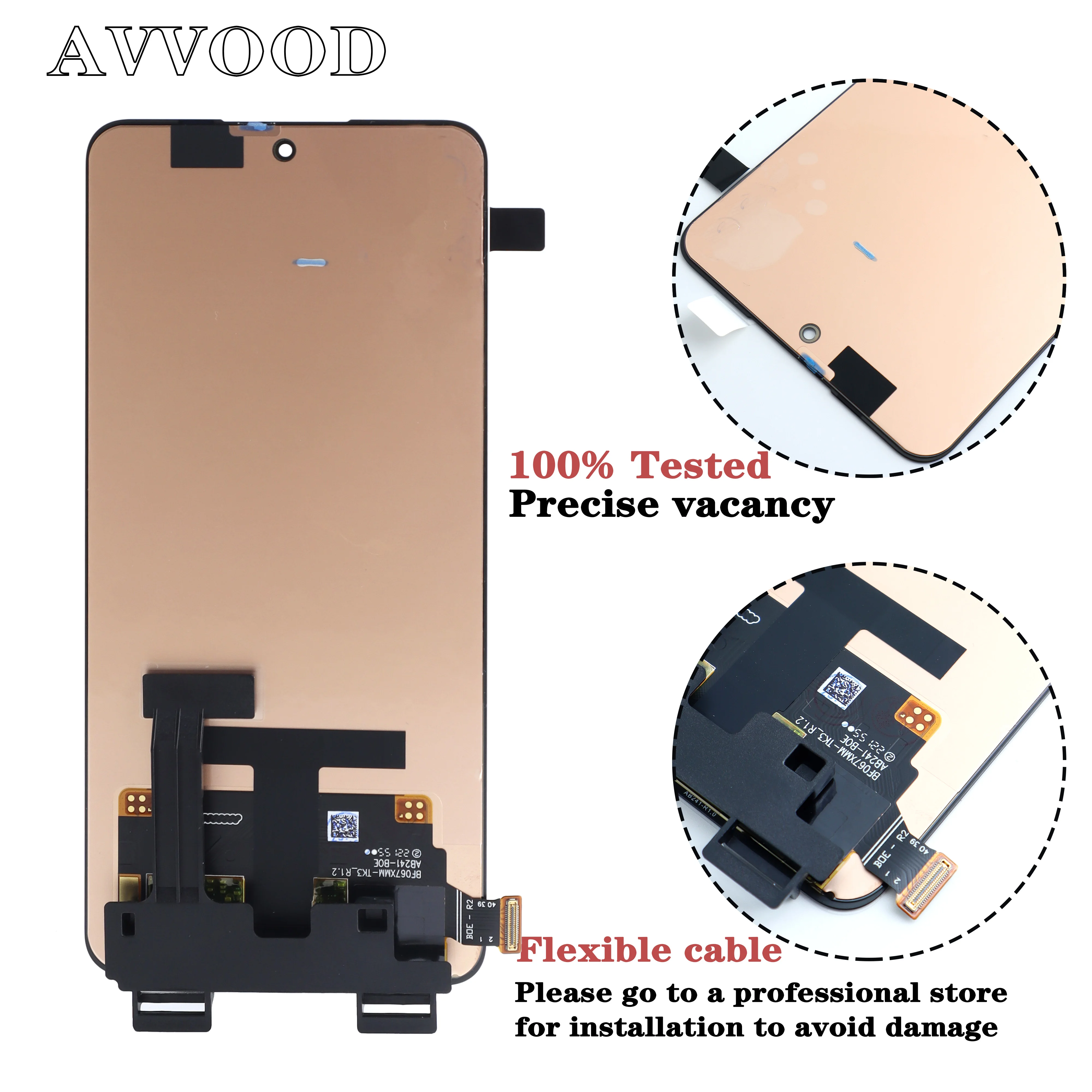 6.7\'\'AMOLED For OPPO Reno8 Pro LCD  CPH2357 Display Touch Screen Replacement Digitizer Assemb For OPPO Reno8 Pro Plus PFZM10 LCD