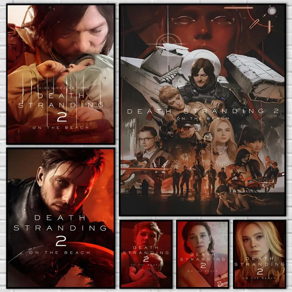 Game D-Death Stranding 2 On The Beach Poster Canvas Mural For Interior Walls Crease-Free Beautiful For Living Room Bedroom