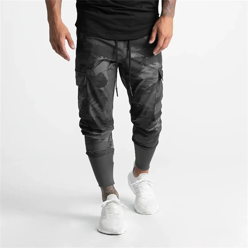 Y2K Mens Gym Jogging Camouflage Pants Sweatpants Casual Cargos Trousers Straight Basketball Pants Men's Clothing Pantalon Homme