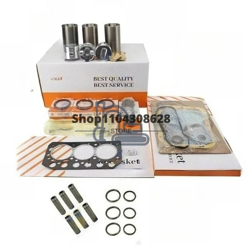 S3L S3L2 Overhaul Rebuild Kit Piston Rings Cylinder Liner Full Gasket Set Engine Parts  31A17-11100 78*2.5HK+2+4
