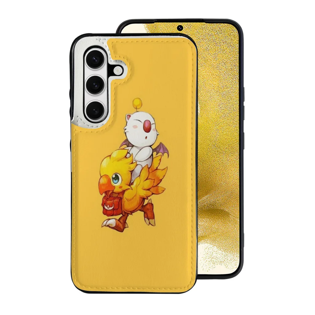 Chocobo & Moogle Final Fantasy Samsung S24 Series Clamshell Phone Case,Galaxy S24,Galaxy S24 Plus,Galaxy S24 Ultra