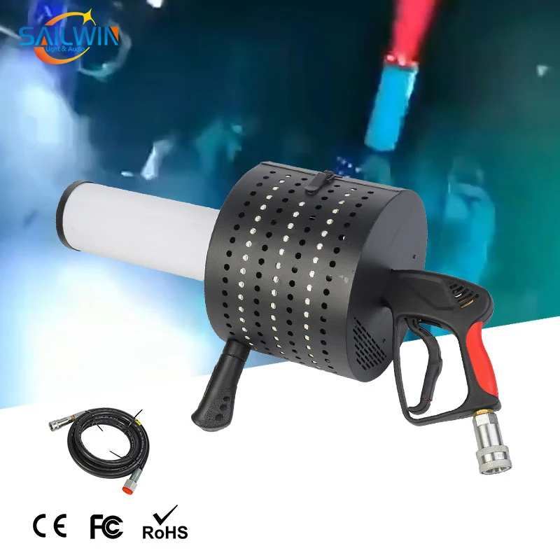 Sailwin-Machine à Confettis 4x3W RGB, Full Document LED, CO2 Gun, Fog Machine, Pyro Jet Confett Bl84, Wedding Event Interdit