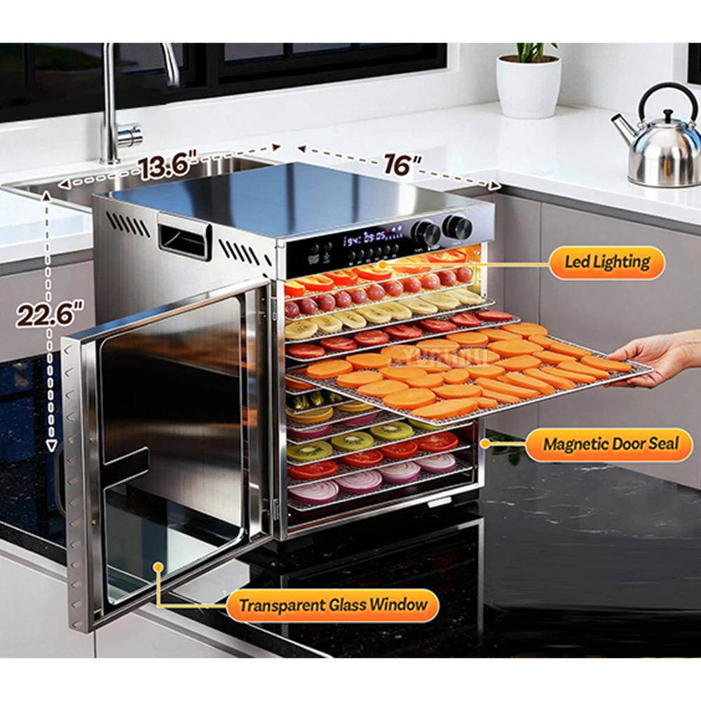 12-Layer Fruit Dried Machine Deshydrateur Alimentaire Sebze Meyve Kurutucu