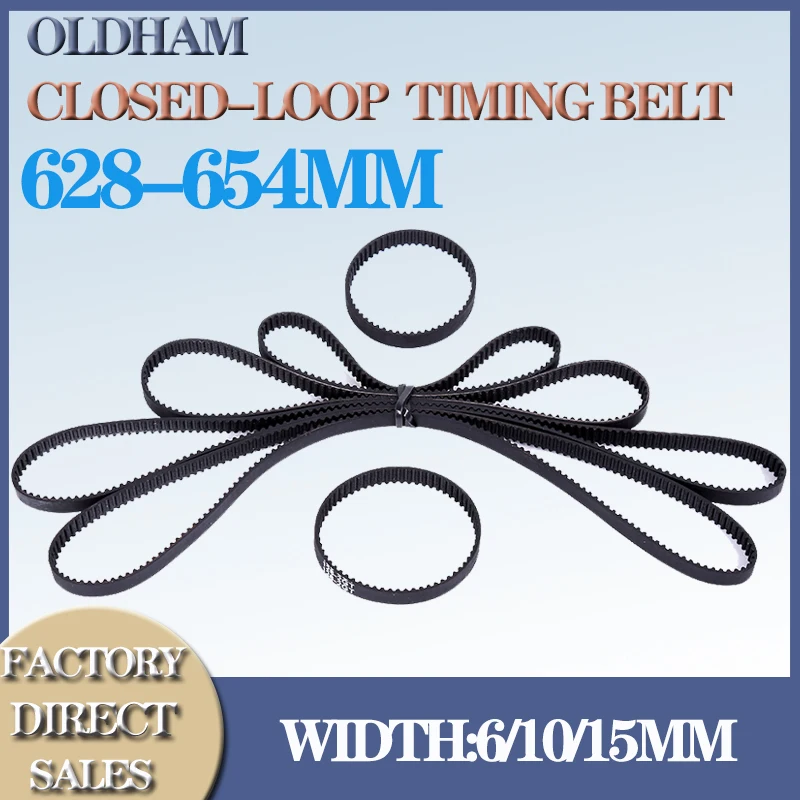 

GT2 Closed Loop Timing Belt Rubber 2GT 6mm 628 630 632 634 636 638 640 642 644 646 648 650 652 654mm Synchronous 3D Printer Part