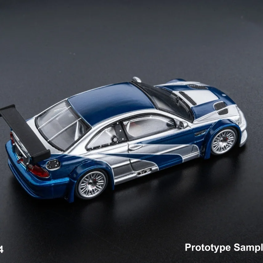 DCM 1:64 BMW M3 E46 GTR Gran Turismo Painted Alloy Car Model Collection